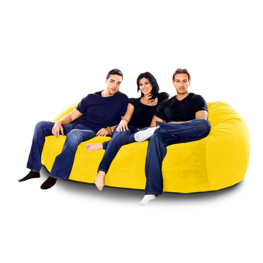 Бескаркасный диван "Trace Yellow"
