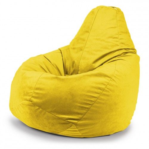 Кресло мешок "Vellut Yellow" L